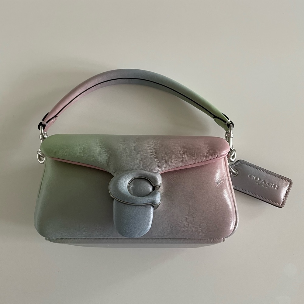 Coach Ombré Pillow Tabby 18 in pistachio